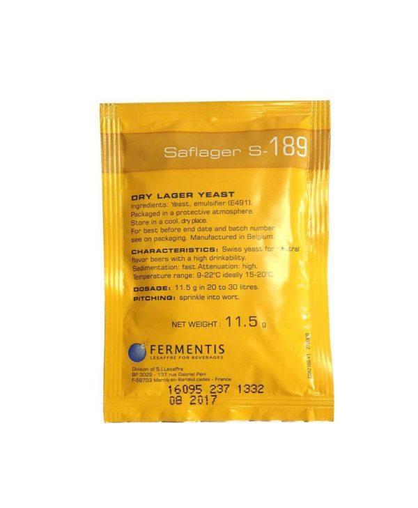 Fermentis dried brewing yeast SafLager S-189 11.5 g